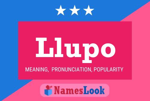 Llupo Name Poster