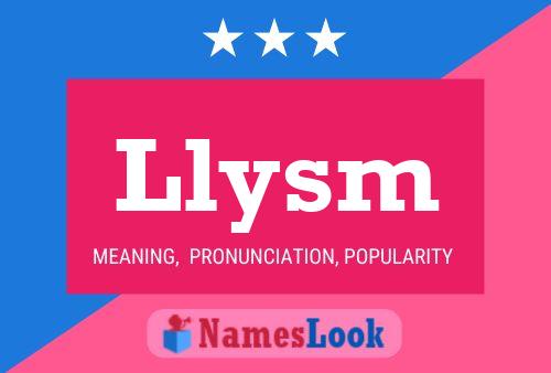 Llysm Name Poster