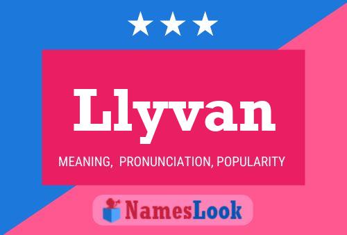 Llyvan Name Poster