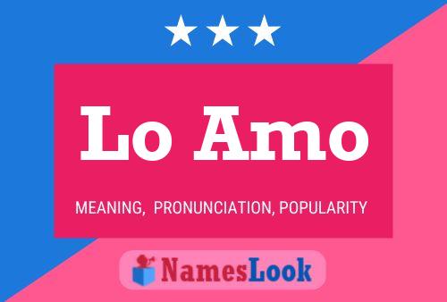 Lo Amo Name Poster