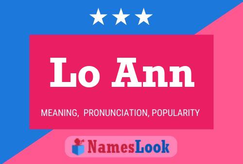 Lo Ann Name Poster