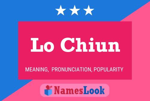 Lo Chiun Name Poster