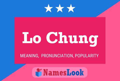 Lo Chung Name Poster