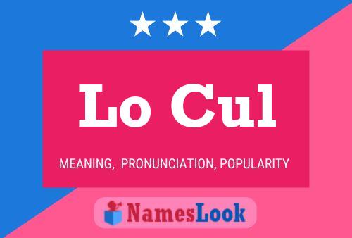 Lo Cul Name Poster