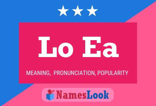 Lo Ea Name Poster