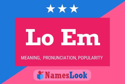 Lo Em Name Poster