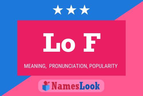 Lo F Name Poster