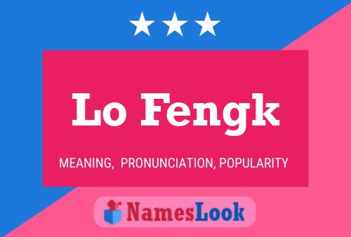 Lo Fengk Name Poster