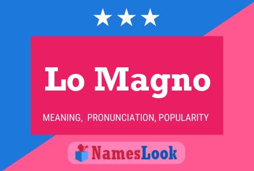 Lo Magno Name Poster