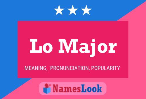 Lo Major Name Poster