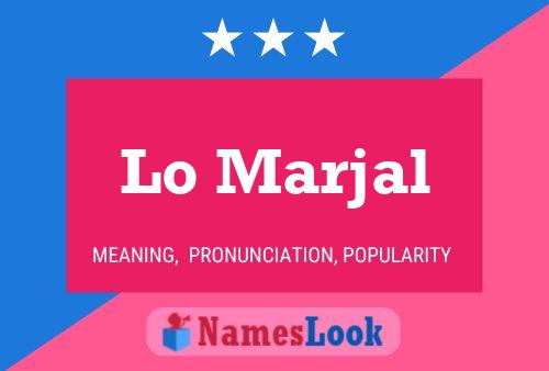 Lo Marjal Name Poster