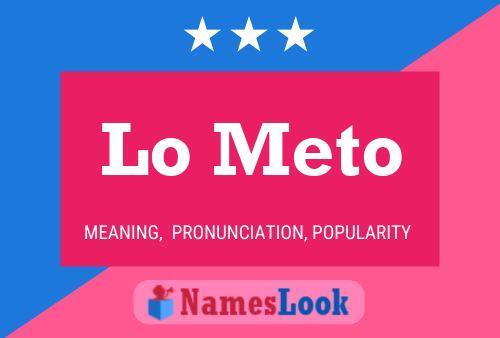 Lo Meto Name Poster