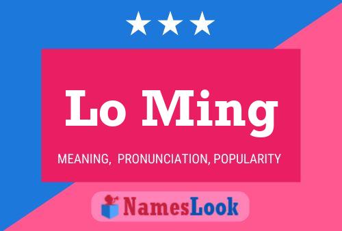 Lo Ming Name Poster