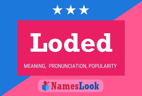 Loded Name Poster