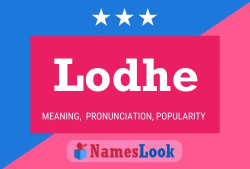 Lodhe Name Poster