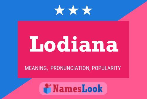 Lodiana Name Poster