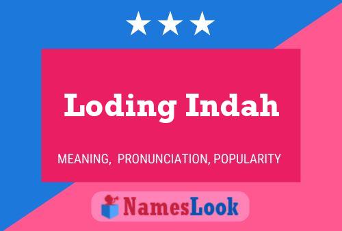 Loding Indah Name Poster