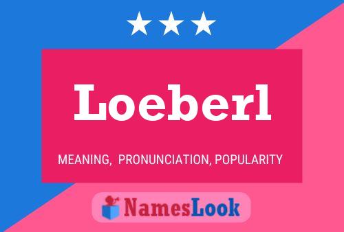 Loeberl Name Poster