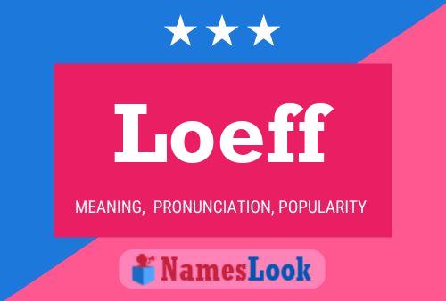 Loeff Name Poster