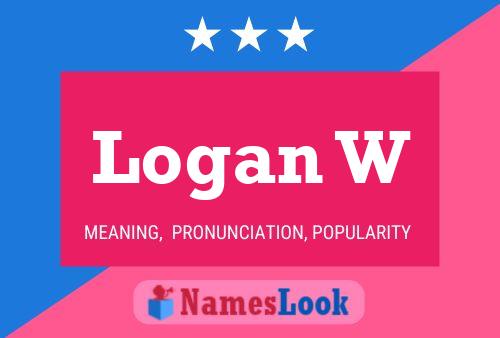 Logan W Name Poster