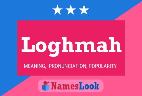 Loghmah Name Poster