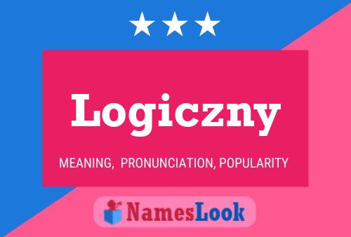 Logiczny Name Poster