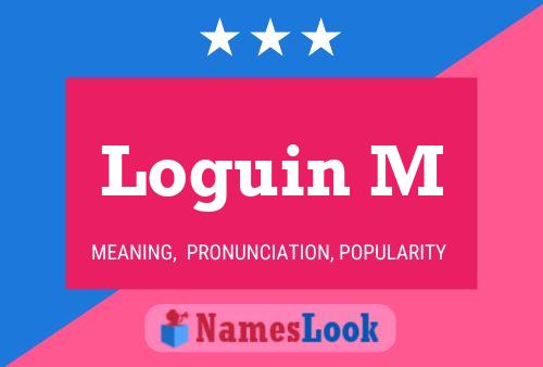 Loguin M Name Poster