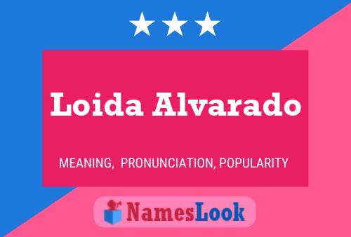 Loida Alvarado Name Poster