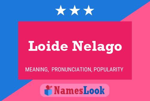 Loide Nelago Name Poster