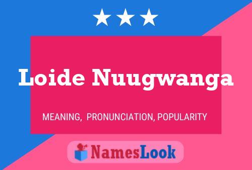 Loide Nuugwanga Name Poster