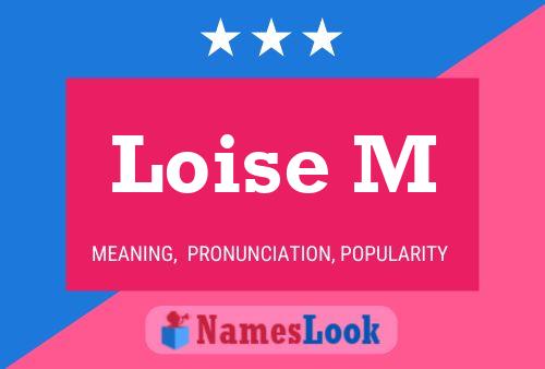 Loise M Name Poster