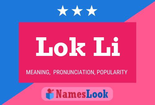 Lok Li Name Poster