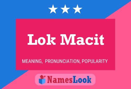 Lok Macit Name Poster