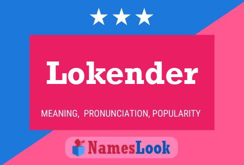 Lokender Name Poster