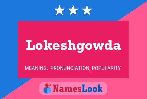 Lokeshgowda Name Poster