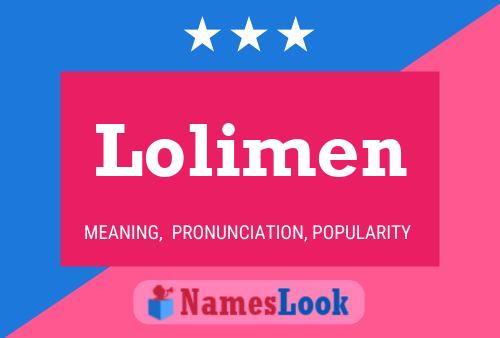 Lolimen Name Poster