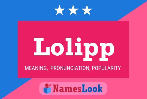 Lolipp Name Poster