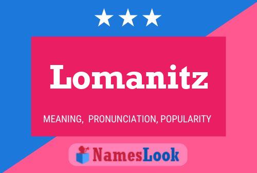 Lomanitz Name Poster