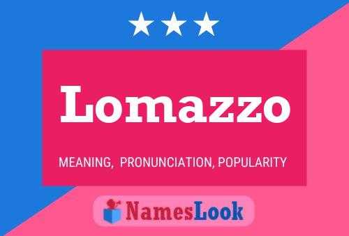 Lomazzo Name Poster