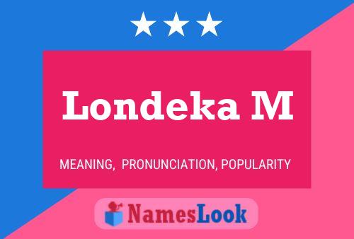 Londeka M Name Poster