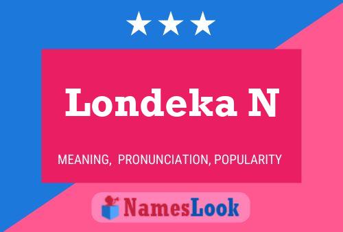 Londeka N Name Poster