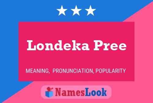 Londeka Pree Name Poster