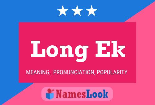 Long Ek Name Poster