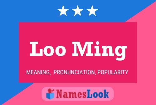 Loo Ming Name Poster