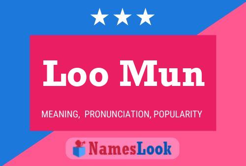 Loo Mun Name Poster