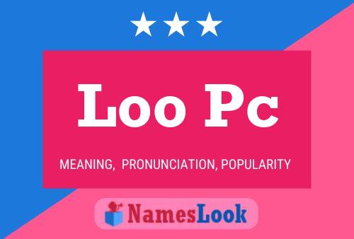 Loo Pc Name Poster