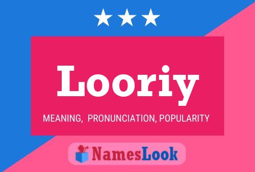 Looriy Name Poster