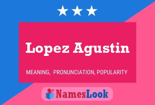 Lopez Agustin Name Poster