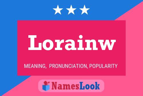 Lorainw Name Poster