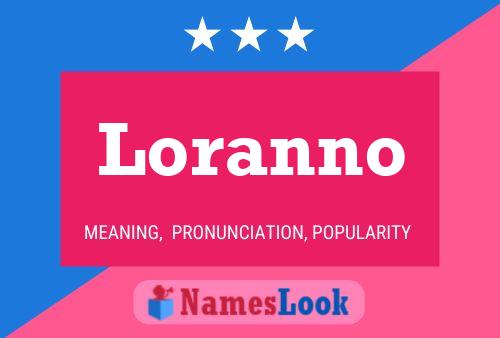 Loranno Name Poster